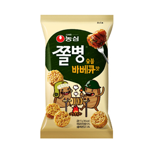 할인 (소비기한 2026.10.09) 농심 쫄병 숯불바베큐맛 82g