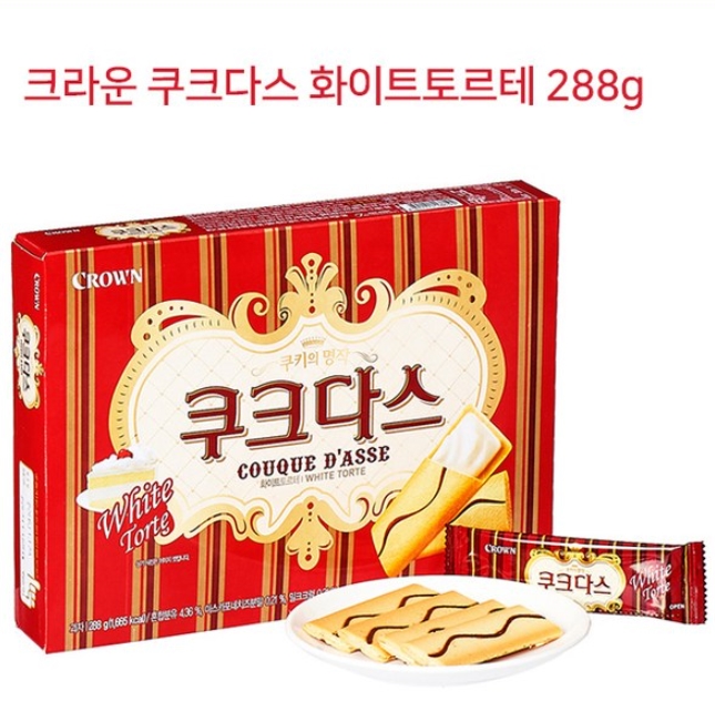 크라운 쿠크다스 화이트토르테 289g