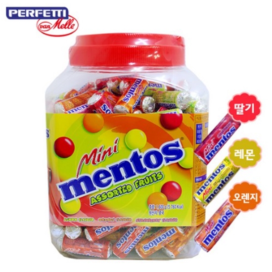 미니 멘토스 mini mentos 1,600g 혼합과일캔디