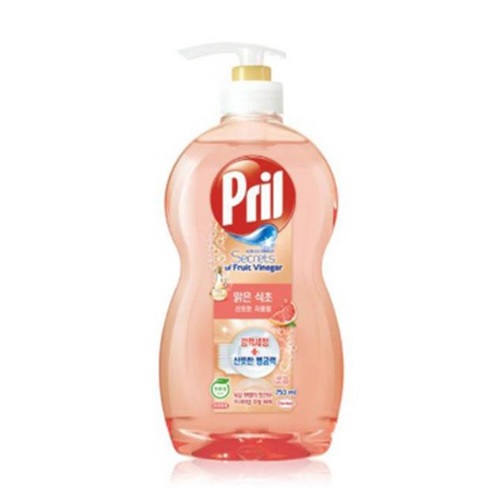 프릴 주방세제 맑은 식초 산뜻한 자몽향 700ml (용기)