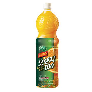 웅진 자연은 1.5L 페트 - 고칼슘 오렌지쥬스100