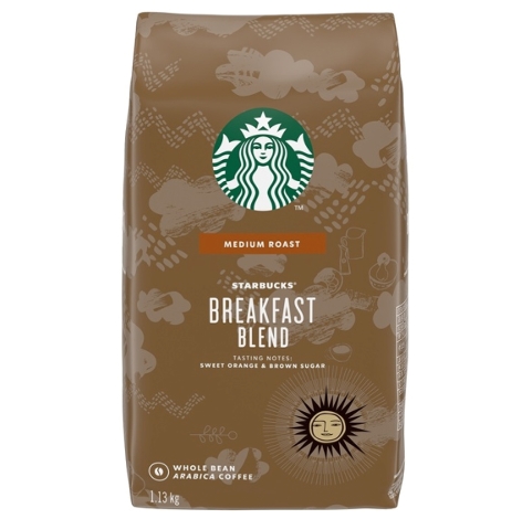 ◆스타벅스 브렉퍼스트 블렌드 MEDIUM ROAST 1.13kg [홀빈]