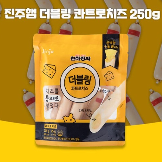천하장사 더블링 콰트로치즈 소시지 250g