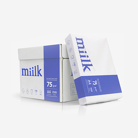 A4 복사지 밀크 miilk 복사용지 75g 2,500매