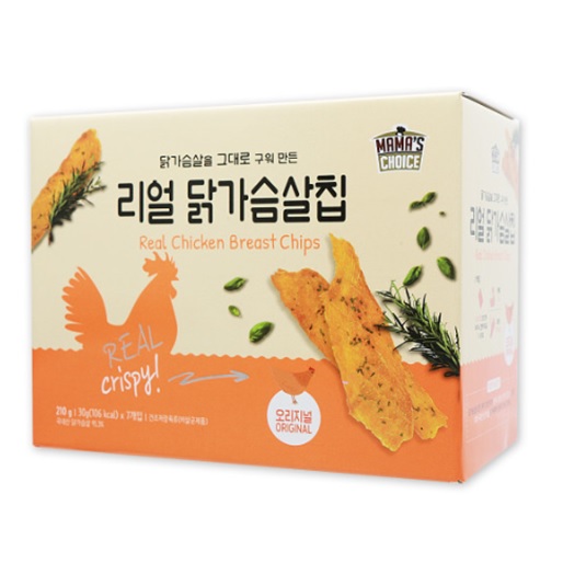 마마스초이스 리얼 닭가슴살칩 오리지널 210g
