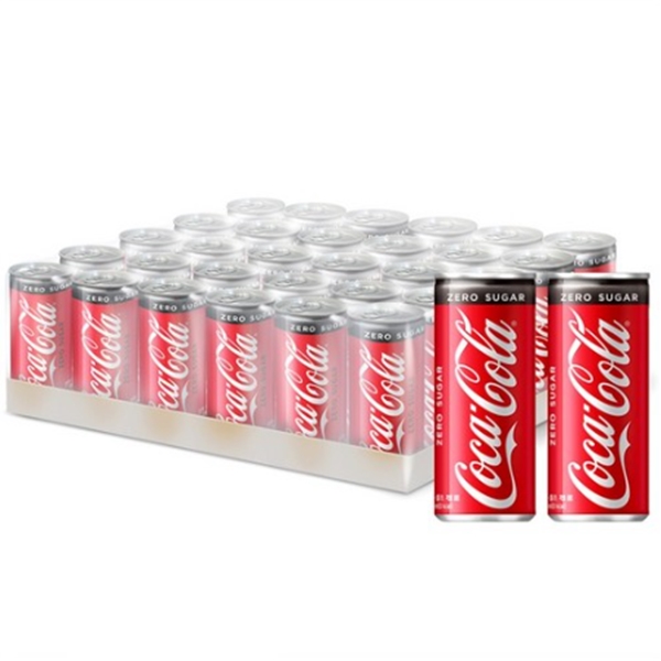 코카콜라 제로슈거 250ml x 30캔(블랙라벨)[박스]