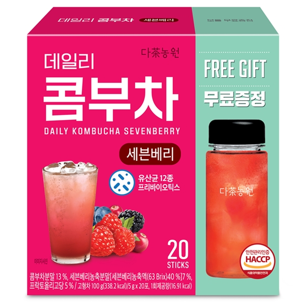 다농원 데일리 콤부차 세븐베리 20T + 물병증정