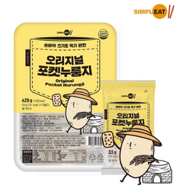 심플잇 오리지널 포켓누룽지 429g