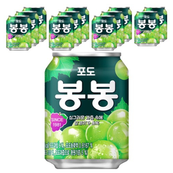 해태 포도봉봉 238m X 12캔 [박스]