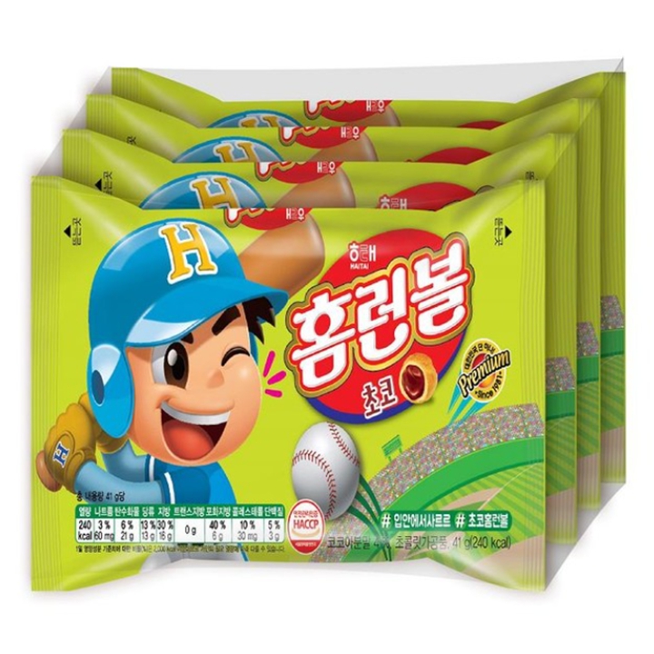 해태 홈런볼 초코 164g (41g x 4번들)