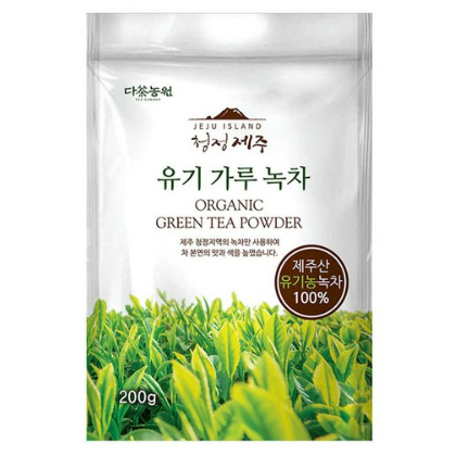 다농원 청정제주 유기가루녹차 200g  [파우치타입]