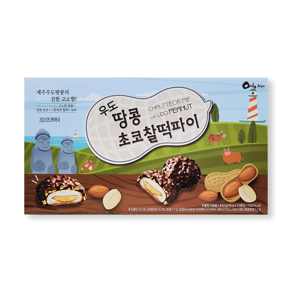 제주 우도땅콩 초코찰떡파이A 36g x 10봉