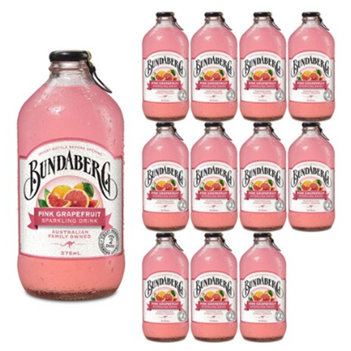 분다버그 핑크 자몽 그레이프푸르트 탄산음료(분홍) 375ml x 12병