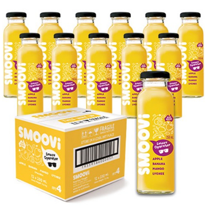 스무비 애플 바나나 망고리치 과일주스(No.4) 250ml x 12병