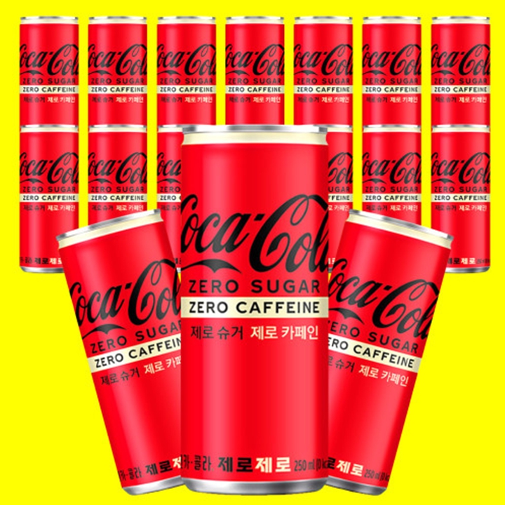 코카콜라 제로슈거 제로카페인 250ml x 30캔(골드라벨)[박스]