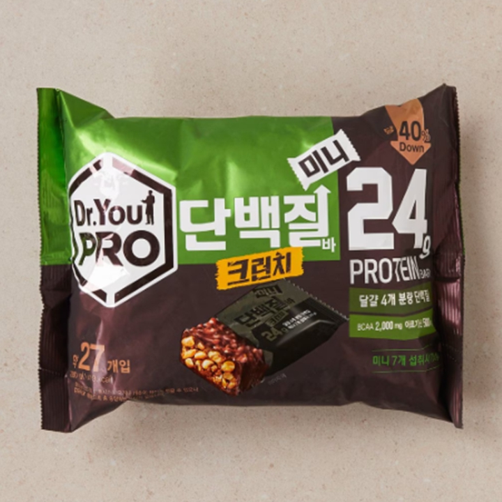오리온 닥터유 프로 단백질바 크런치 미니 280g