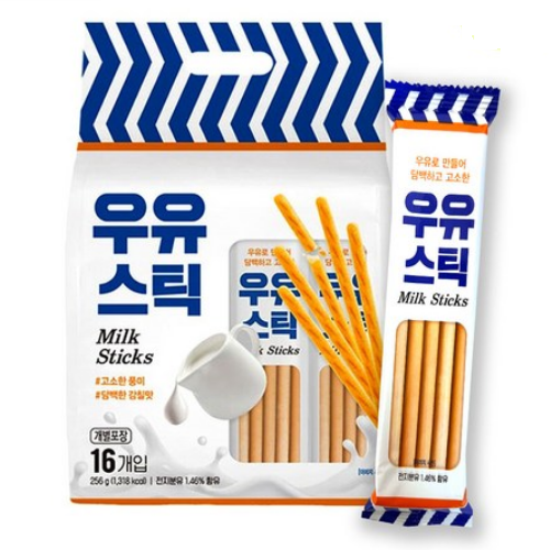 [키즈웰] 우유스틱 256g (16개입)