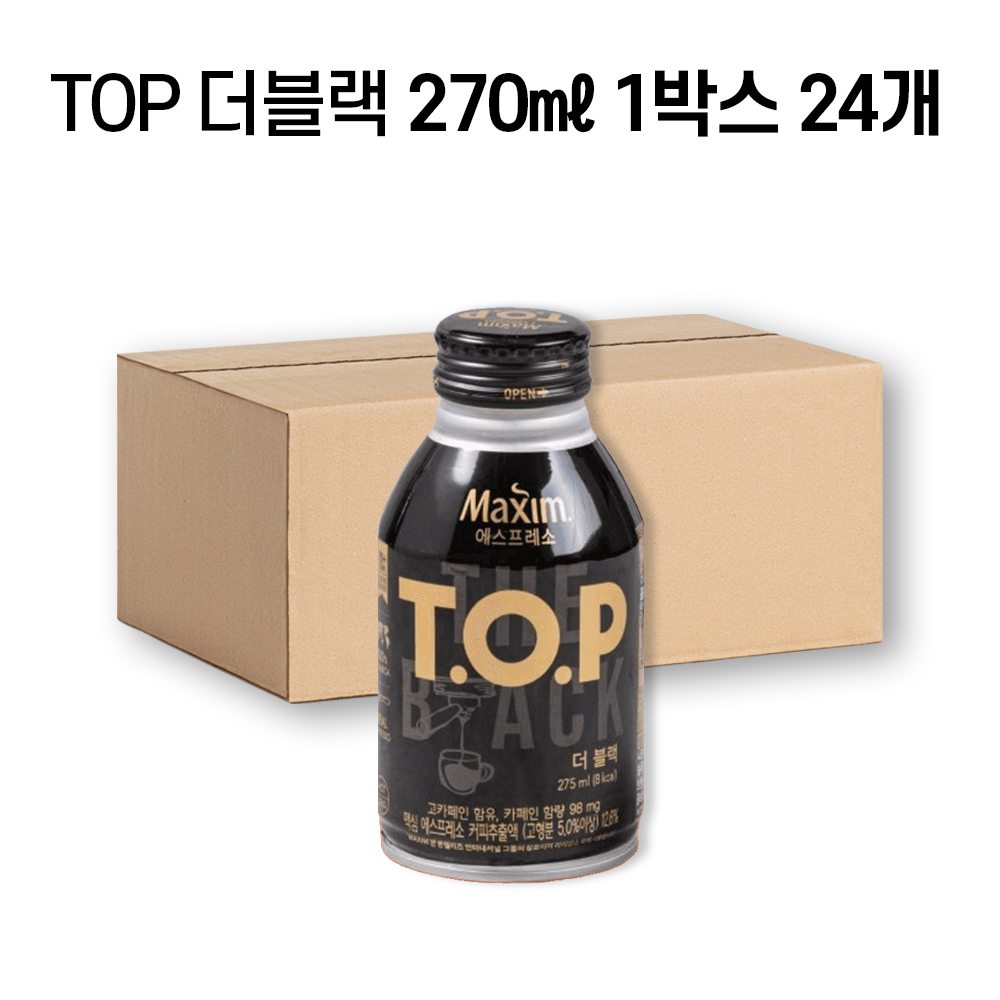 TOP 더블랙 275ml x 24캔 [박스]