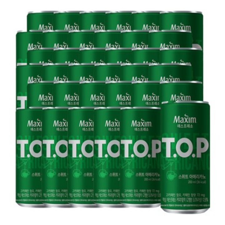 TOP  스위트 아메리카노 200ml x 36캔 [박스]