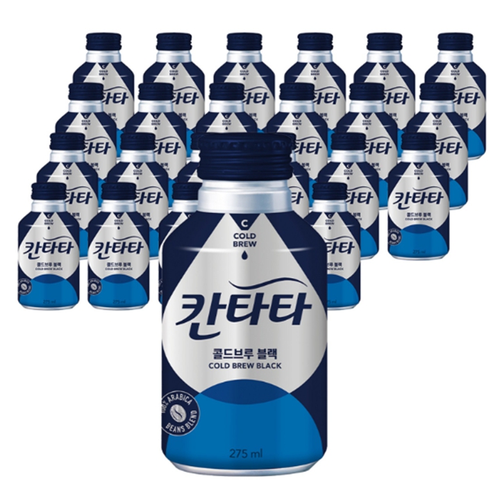 칸타타 콜드브루 블랙커피 275ml x 24캔 [박스]