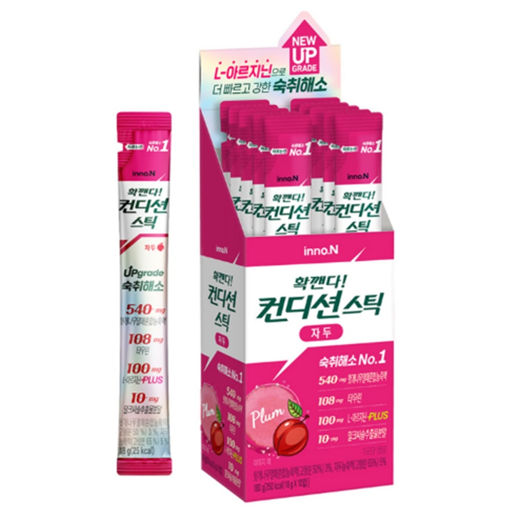 확깬다! 컨디션 스틱 젤타입 - 자두맛 10개입