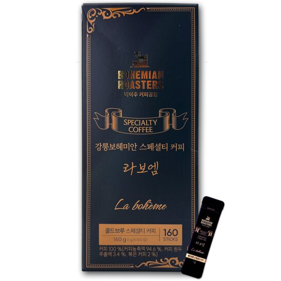 ◆강릉 보헤미안 스페셜티 커피 라보엠 박이추커피 콜드브루 160T