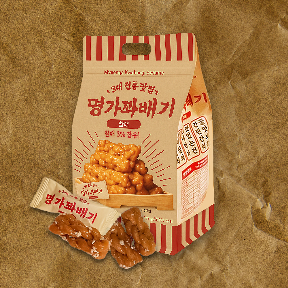 3대 전통 맛집 명가 꽈배기 참깨 500g (참깨맛)