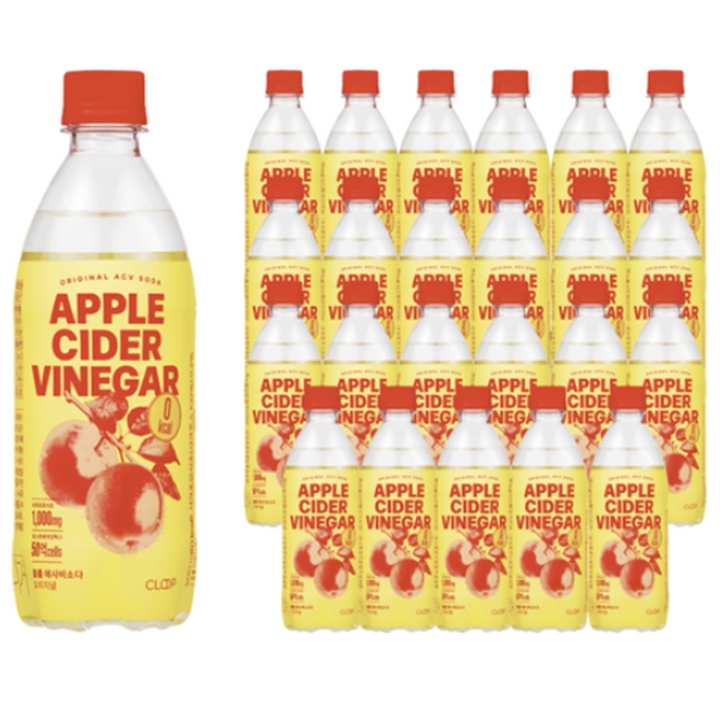 클룹 애사비소다 오리지날 탄산음료 500ml x 24개 [박스]