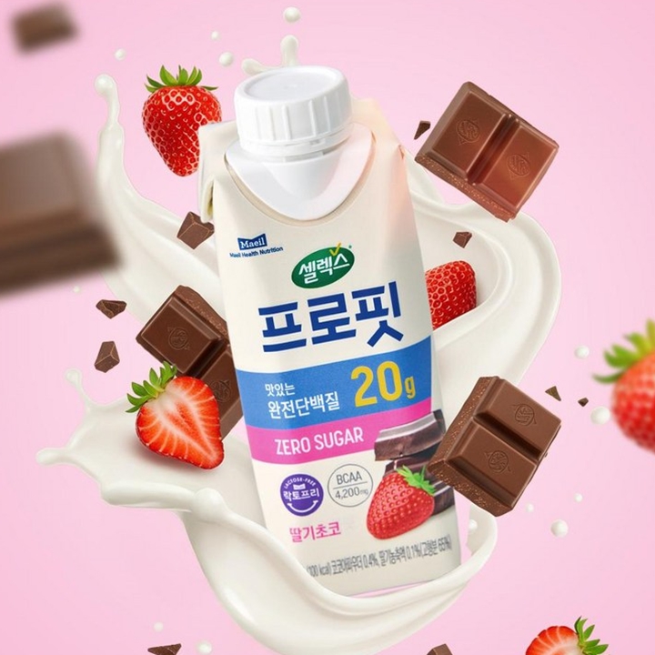 셀렉스 프로핏 드링크 딸기초코 250ml x 18팩