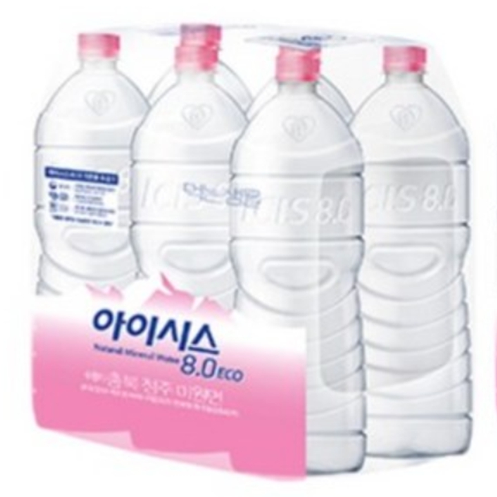 아이시스 에코 8.0 ECO 생수 2리터 x 6개입 (핑크캡)