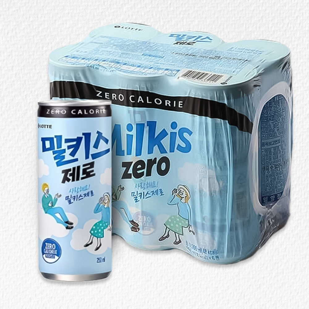 롯데칠성 밀키스 ZERO제로 250ml x 6캔
