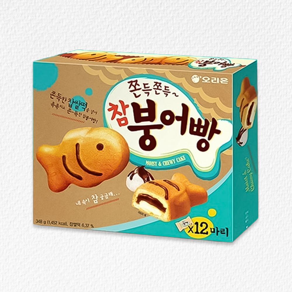 오리온 붕어빵 쫀득쫀득 참붕어빵 348g 12마리 (대용량)