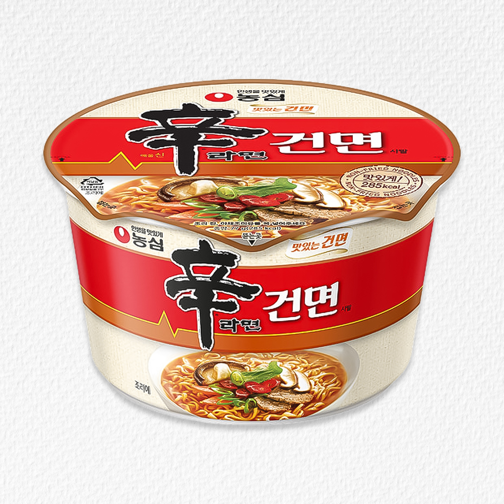 농심 큰사발면 신라면 건면 컵라면 1개
