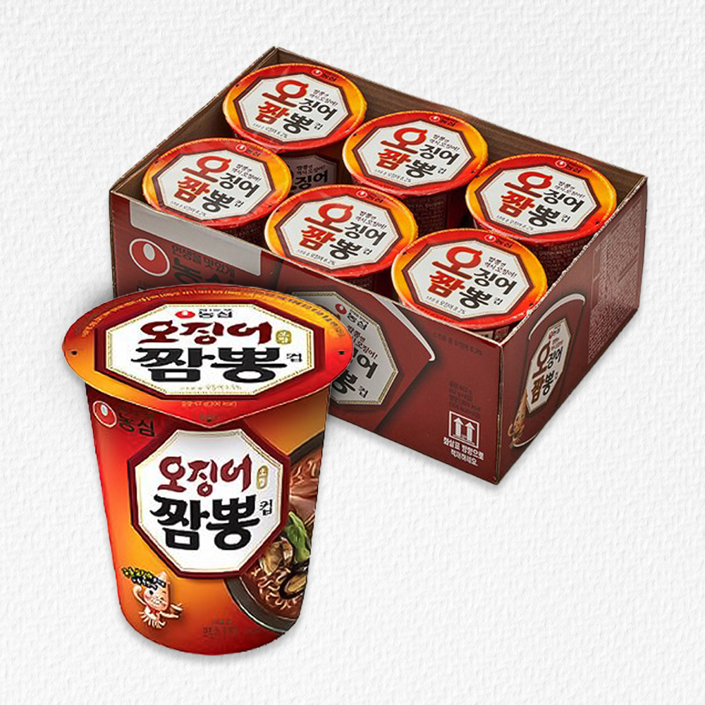 농심  오징어짬뽕 컵라면 小 67g*6개 (소용량)