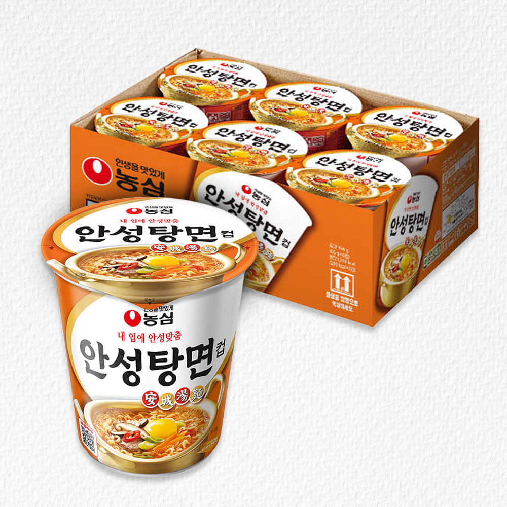 농심  안성탕면 컵라면 小 66g*6개 (소용량)