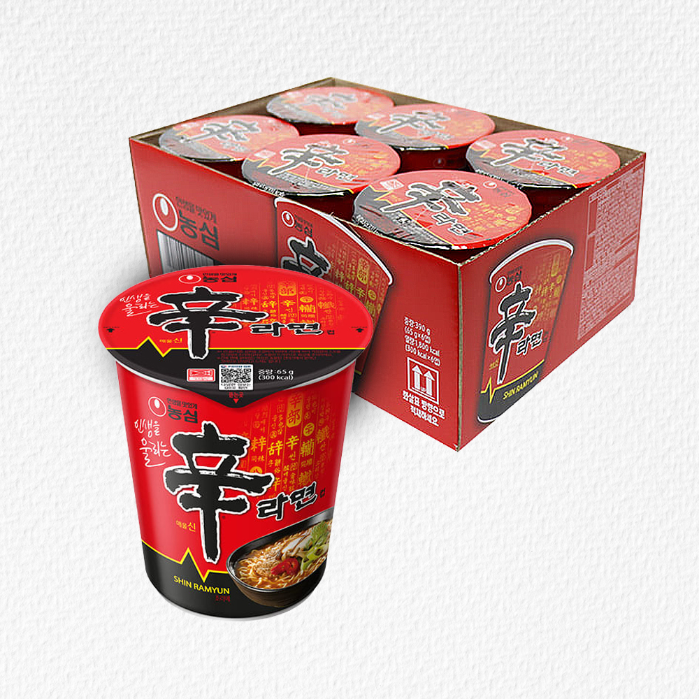 농심  신라면 컵라면 小 65g*6개 (소용량)