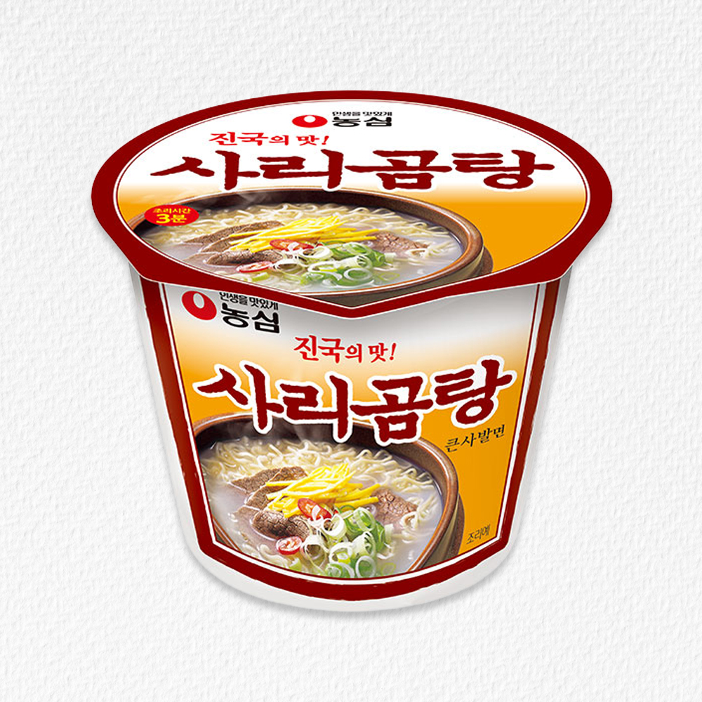 농심 큰사발면 사리곰탕 컵라면 1개