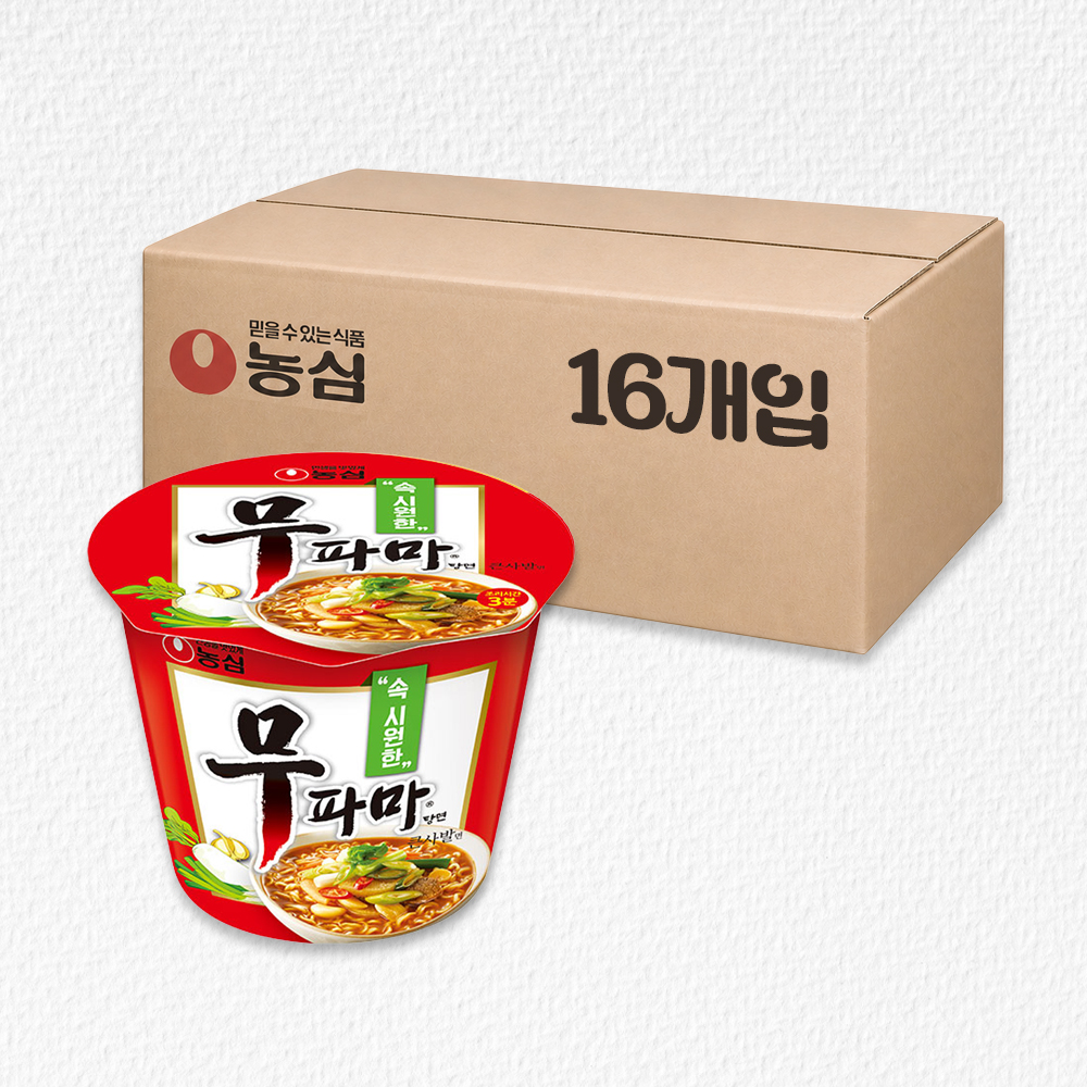 농심 큰사발면 무파마 컵라면 16개 [박스]