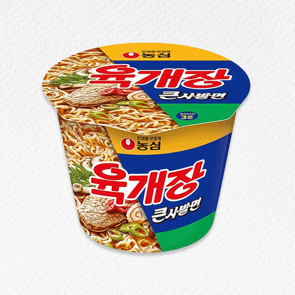 (소비기한 2026.10.28) 농심 큰사발면 육개장 컵라면 1개