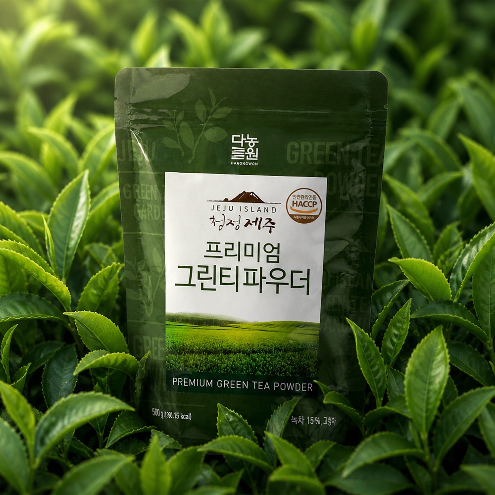 다농원 청정제주 프리미엄 그린티파우더 500g