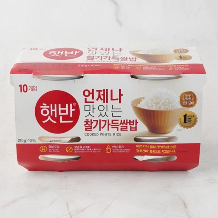 CJ 햇반 백미밥 210g x 10개입