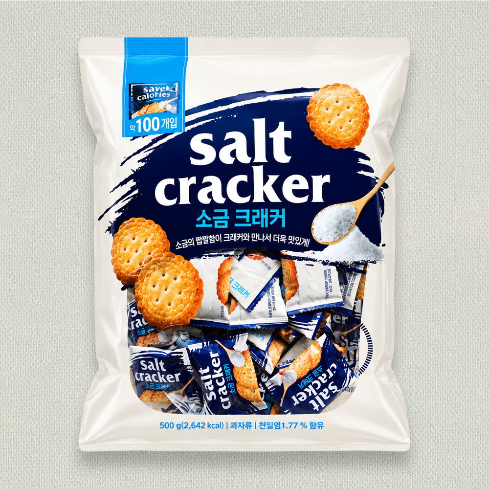 소금 크래커 salt cracker 500g, 100개입