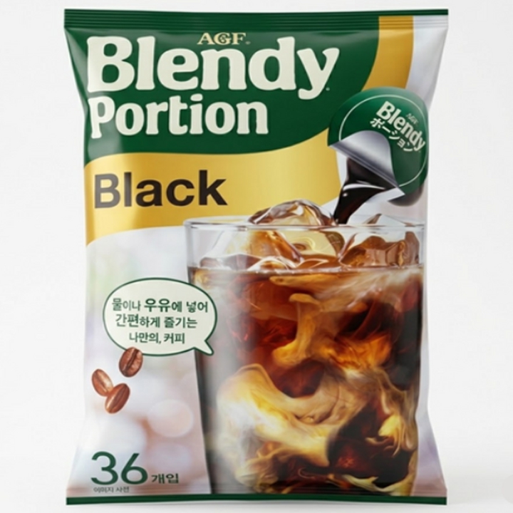 AGF Blendy 블렌디 포션커피 블랙 36개 액상커피 [대용량]