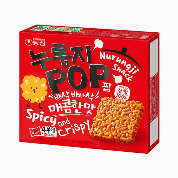 농심 누룽지팝 매콤한맛 142g