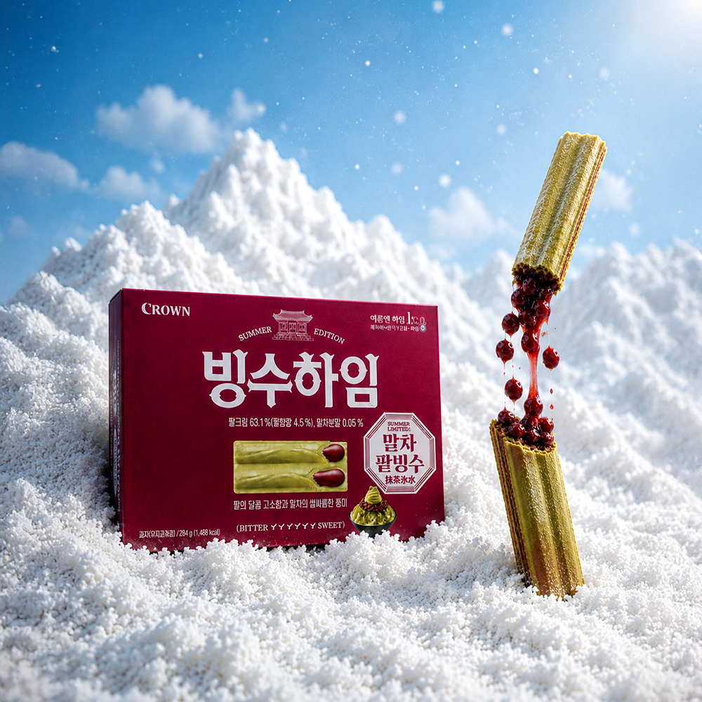 크라운 빙수하임 284g, 말차팥빙수