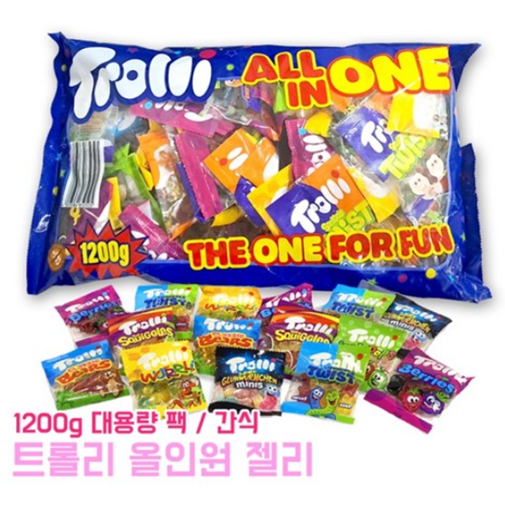 트롤리 올인원 젤리 대용량 1,200g