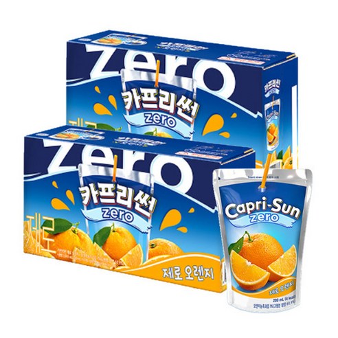 농심 카프리썬 ZERO 제로 오렌지맛 200ml x 20팩