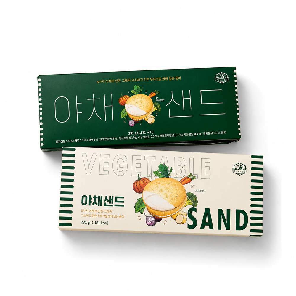 제주 ㅇㅊㅁㅅ목장 야채샌드 크래커 231g