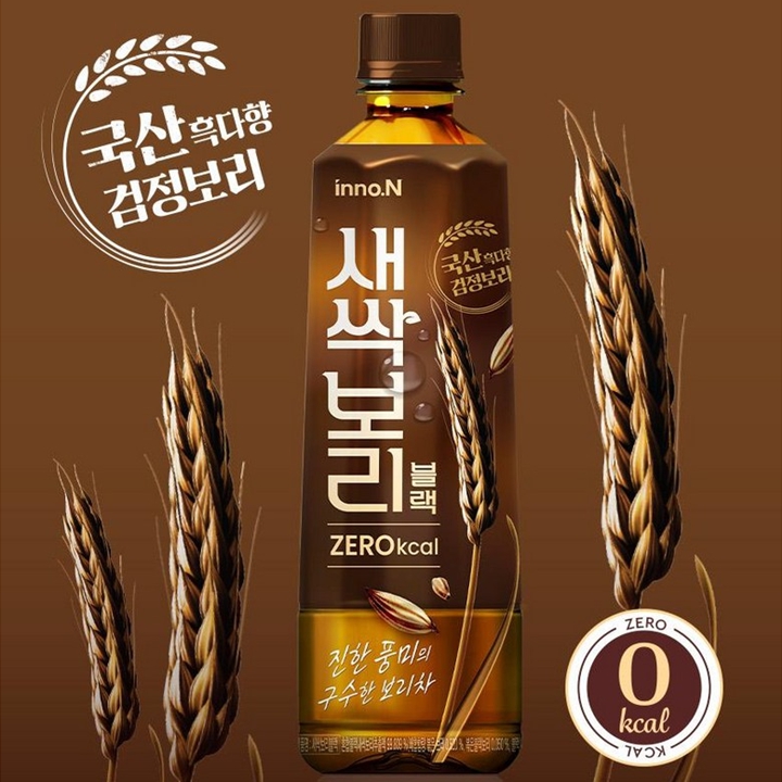 inno.N 이노엔 새싹보리 블랙 제로 500ml x 6개