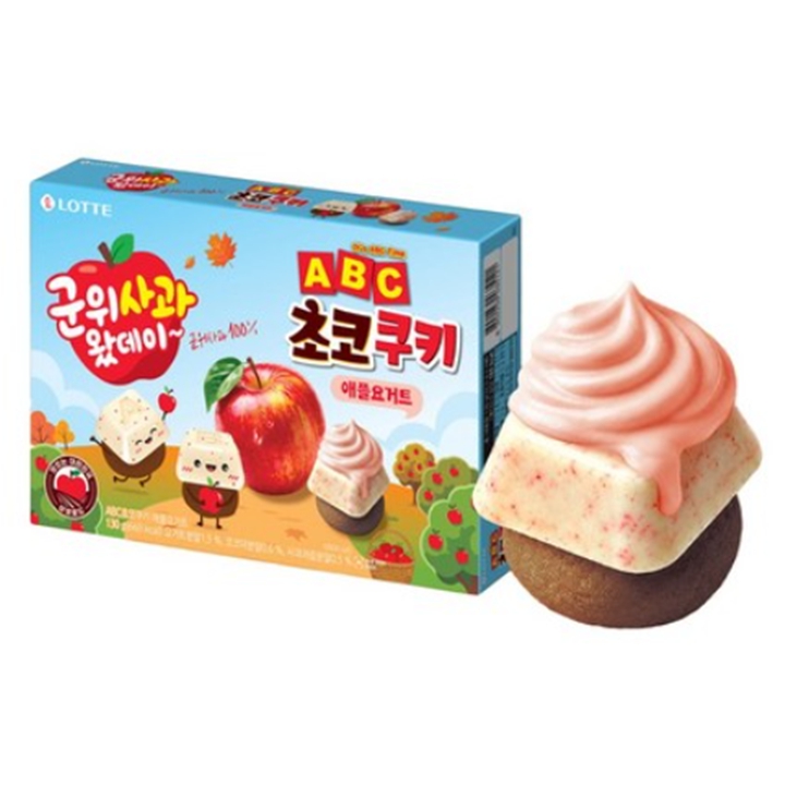 ♥군위사과 롯데 ABC 초코쿠키 애플요거트 130g